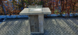 Vuurstatafel 80x120cm Gebruikt steigerhout