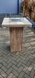 Vuurstatafel 80x80cm Gebruikt steigerhout