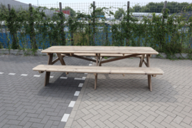 Picknicktafel XL Gebruikt steigerhout