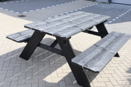 Picknicktafel Springbreak Zwart steigerhout