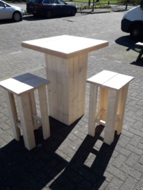Sta tafel 80x80 met kruk Easy