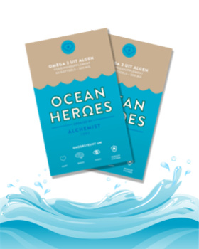 Ocean Heroes - Veganistische Omega-3 Algenolie DHA + EPA - 120 Capsules