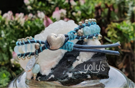 Turquoise  Agaat edelstenen wrap armband