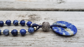 Sodalite donutstone  necklace