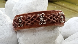 Celtic braided leather bracelet