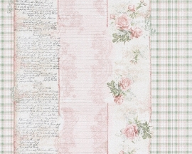 Engelse bloemetjes bloemen roosjes behang x55