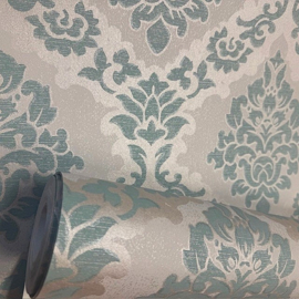 Barok Behang Blauw 4792-08 – Vliesbehang Klassiek