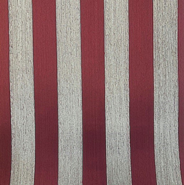 Rasch 085005 Vliesbehang – Rood Linnen Streep | Klassiek