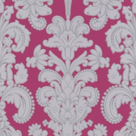 9698-29 roze grijs barok modern behang vinyl ,,