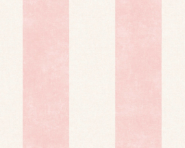 Strepen behang roze 36718-4