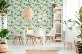 Behang tropical exotisch palm bladeren 36505-1