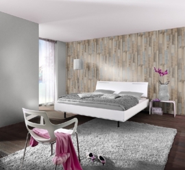 Rasch Factory II behang 446753 Hout .