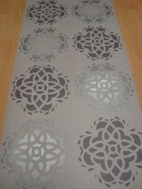 taupe zilver retro vlies behang 7219-5