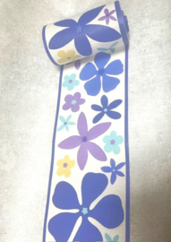 Rand botanisch blauwe klaver bloesem Ribbon bloem  Delphinium