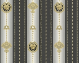 zwart wit versace behang as creation xz1