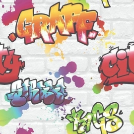 graffiti stoer jongens behang rasch 272901
