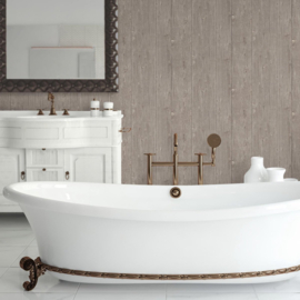 Hout behang 5820-34 | Vliesbehang met diepte effect