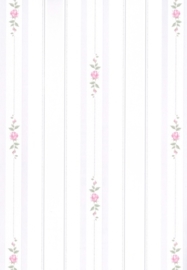 dollhouse 68844 paars wit groen stijlvol streep bloem behang