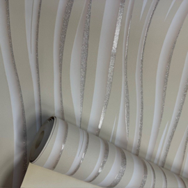 Ugepa E81407 Vinyl Behang – Vanille Beige met Glitter | Landelijk