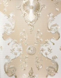 creme zalm goud kassiek hermitage vinyl behang 31 ,,