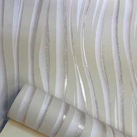 Ugepa E81407 Vinyl Behang – Vanille Beige met Glitter | Landelijk