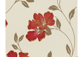 Rood bloemen behang atlanta 944293