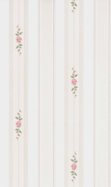 dollhouse 68842 rood groen beige stijlvol streep bloem behang