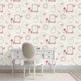 Muriva Valentina Wallpaper in Red - 129502