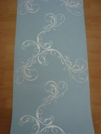 blauw wit behang 36