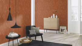 Rasch Betonprint Behang 609066 – Terracotta – Industrieel & Modern – Vliesbehang– Industrieel Vliesbehang