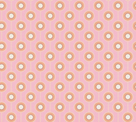 Retro chic behang as creation