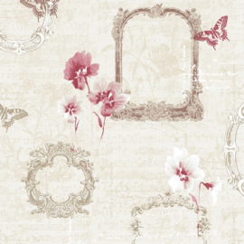 Muriva Valentina Wallpaper in Red - 129502