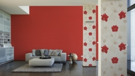 AS Creation Chicago rood bloemen behang 3085-11