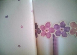 roze paars klein lief bloemen behang xx950