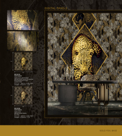 Roberto Cavalli Home № 8 Digital Panel Gold Leopard RC 19119