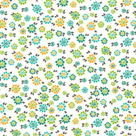 Groen bloemen behang 36292-1
