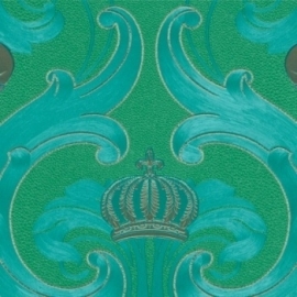 52541 Harald Glööckler Vliestapete groen blauw behang