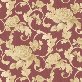 Bloemen behang goud 95983-2