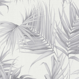 Behang tropical exotisch palm bladeren 36505-4