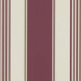 9699-06 rood beige modern streep behang vinyl