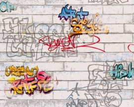 AS Creation Boys and Girls 93561-1 Graffiti behang