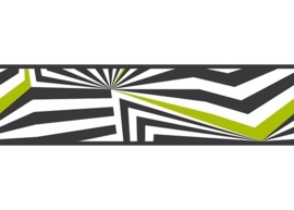 929613 zebra strepen grijs groen wit