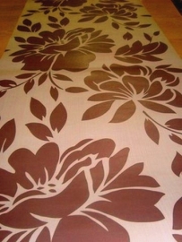 bruin bloemen behang xx601