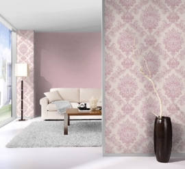 rose barok behang rasch 204827