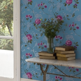 BLOEMEN ROOSJES VLIES BEHANG 50-930