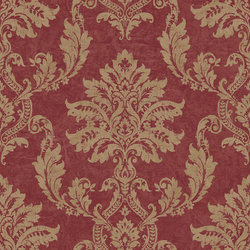 BAROK BEHANG PERSIAN DAMASK ROOD GOUD XXX57