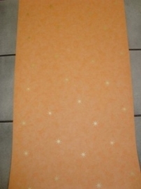 oranje zalm goud sterren behang xx932