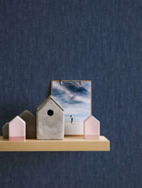 Uni behang blauw 38205-1