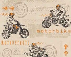 AS Creation Boys and Girls Motorbike behang 93550-2