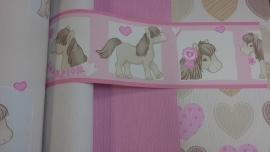 my little pony paarden behangrand meisjes kamer dd140